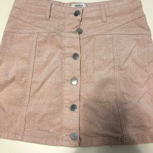 Light Pink Corduroy Skirt